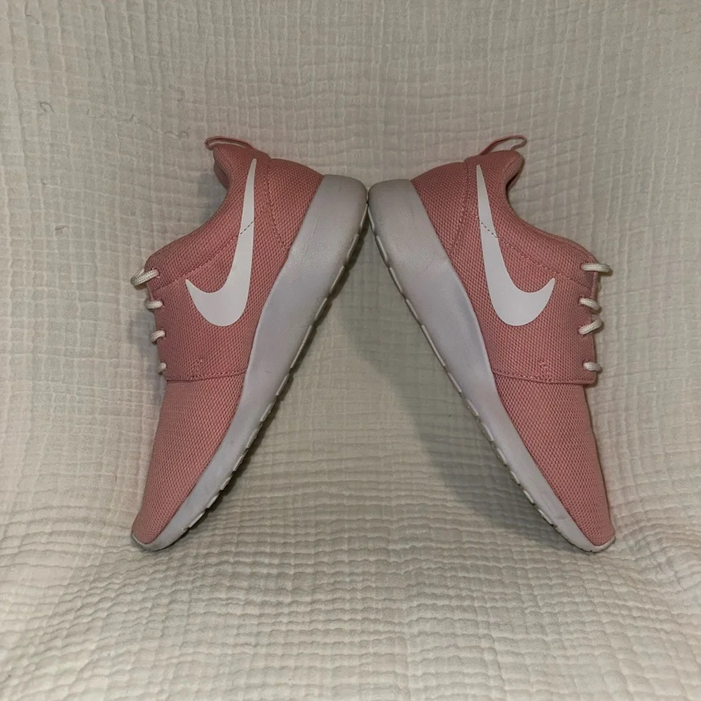 Nike Pink and White Dunk Low Sneakers